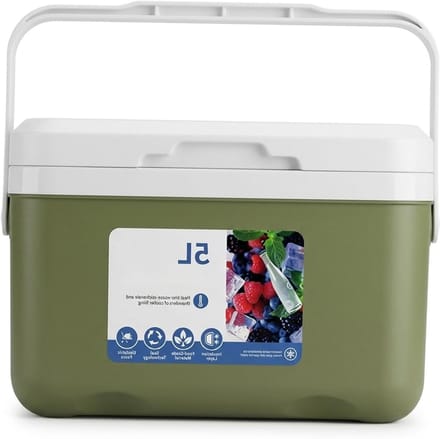 Koelbox - IJskist Cooler - Buitenactiviteiten - Effectieve isolatie - 5L - Groen