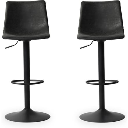 Stozy Barkruk Fara Zwart - 2 Stuks