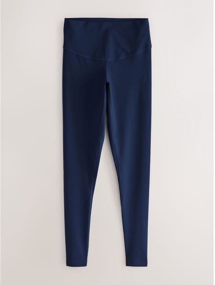 Next - Dames - Lange Dry Tech sportlegging met buikcorrectie en hoge taille - Blauw