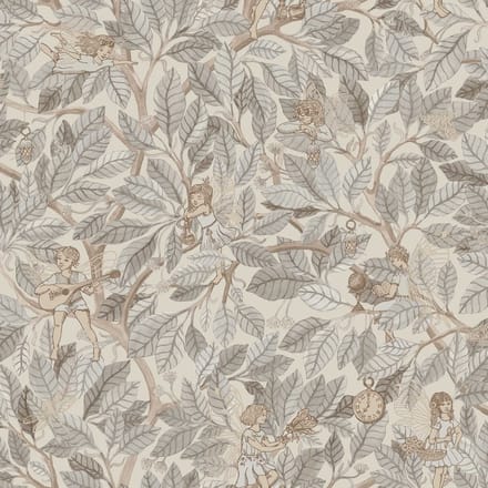 Boråstapeter Vliesbehang 8140 - Fairyland - Botanisch Wit - 53cm x 10.05m