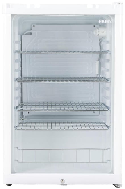 Husky KK110-WH-NL-HU - Koeler - Met Glazen Deur - 122 Liter - 36dB - Wit