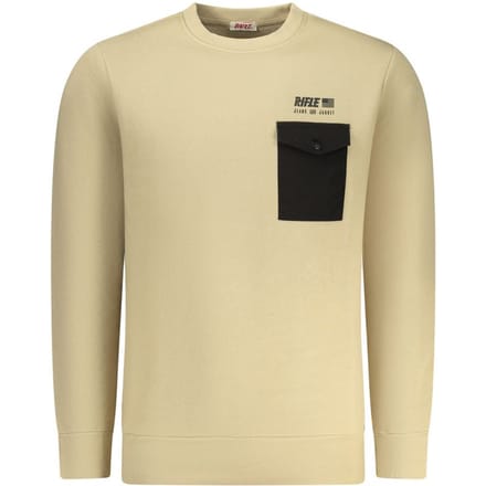 Rifle Beigekleurige Katoenen Sweatshirt voor Mannen