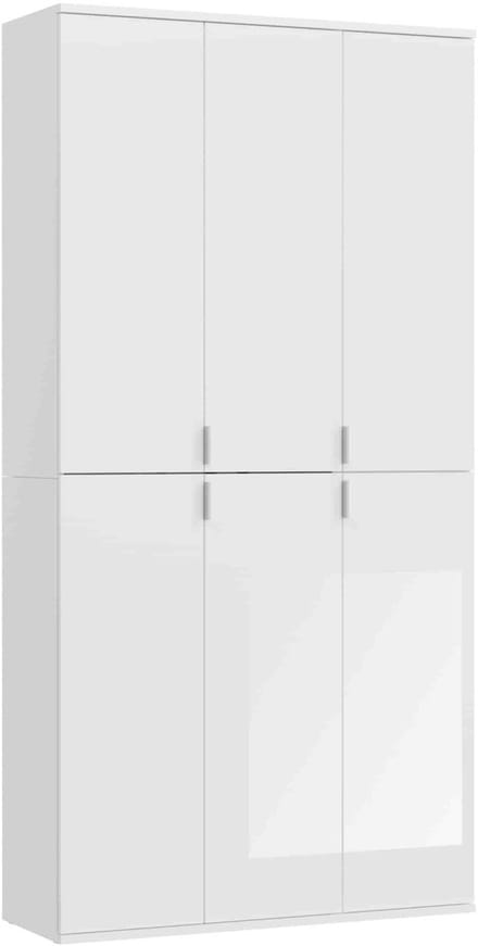 Projectxcombinatie wit hoogglans - 34x91x193cm