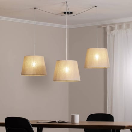 Emibig ASCOT 3 BEIGE - Minimalistische hanglamp voor elke ruimte