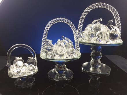 Luxe Kristallen Zwanen met Boog – Kleine Maat – Elegant en Romantisch Design