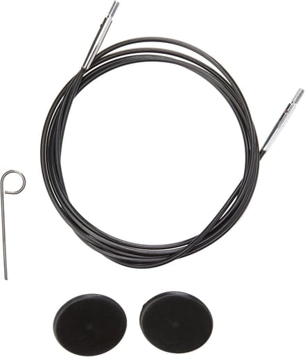 Verwisselbare Kabel - Breikabel - Projecten Breien - Soepele Stevige Verbinding - 94 cm - Zwart
