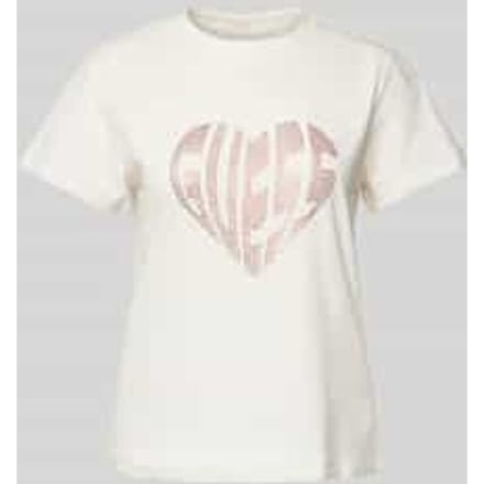 T-shirt met labeldetail, model 'JULIA'