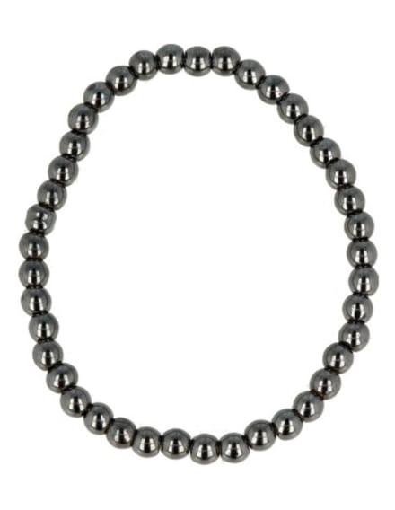 Hematiet kralen kinderarmbandje 4 mm