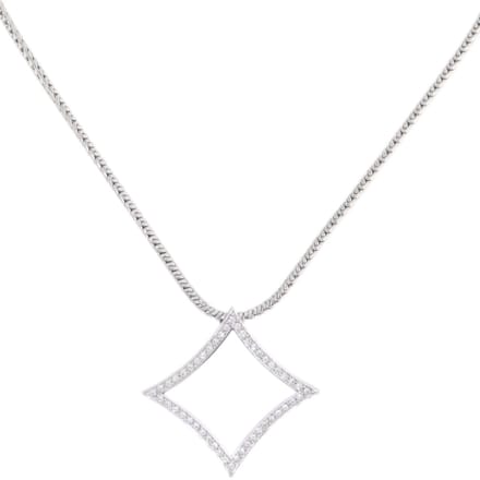 Behave – ketting – transparant – zilverkleurig – kristal – elegant – dinerlook
