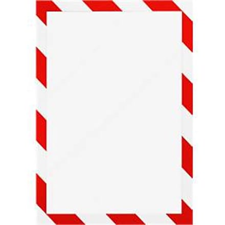Durable 4944132 DURAFRAME SECURITY A4 - 4944 Magnetisch frame DIN A4 Rood, Wit (b x h) 238 mm x 324 mm 2 stuk(s)