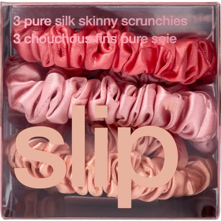 Slip Pure Silk Skinny Scrunchie Trio - Sherbet
