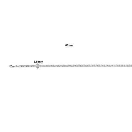 anker 3,8 mm zilver wit