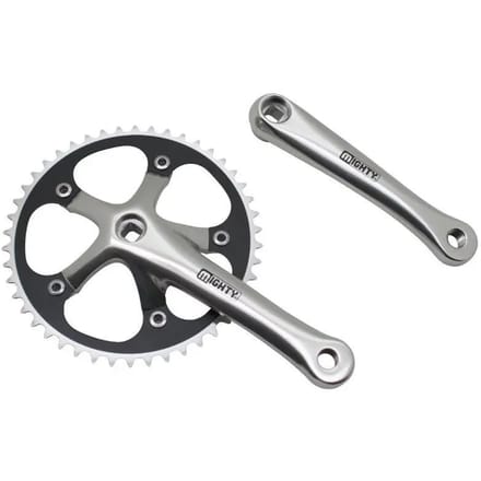 Aluminium crankstel voor de weg P2R Fixie 3.30 165 mm 46D. (Fixie - Singlespeed) Diam. 130 mm