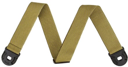 Fender Quick grip locking-end strap tweed 2 - Gitaarband met straplock - zwart