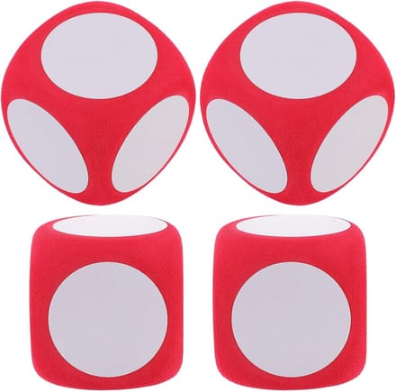 Schuimrubberen Dobbelstenen - Jumbo Kubussen - Educatief Spel - Beschrijfbaar & Uitwisbaar - 6 cm - Rood