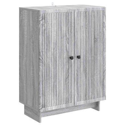 vidaXL - Dressoir - Grijs - sonoma - 66 - x - 34,5 - x - 90 - cm - Bewerkt - hout