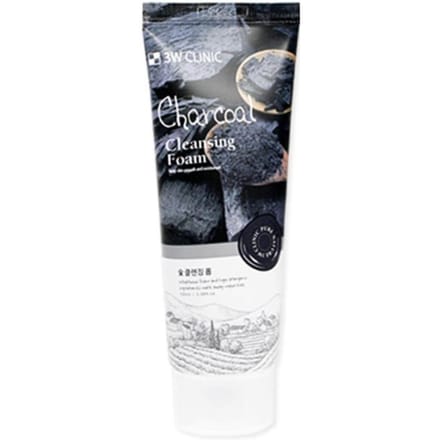 3W CLINIC Charcoal Cleansing Foam 100ml #100ml x 1pcs gray