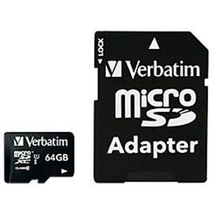 Verbatim MICRO SDXC 64GB CL 10 ADAP microSDXC-kaart 64 GB Class 10 Incl. SD-adapter