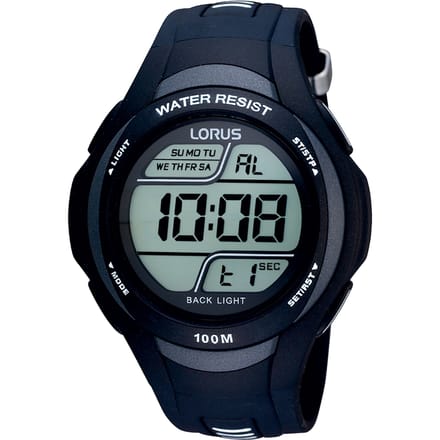 Lorus R2305EX9 - Horloge - 44 mm - Kunststof - Zwart