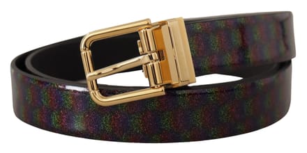 Regenboog Glitter Patenten Leren Riem