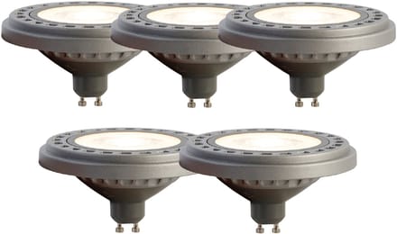LUEDD Set van 5 GU10 LED lamp AR111 8W 750 lm 3000K
