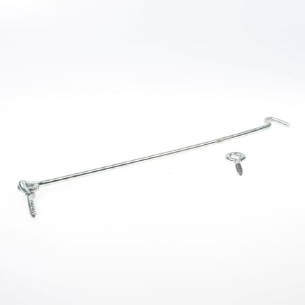 GebuVolco Windhaken met 2 schroefogen 7.00x400 ijzer gegalvaniseerd