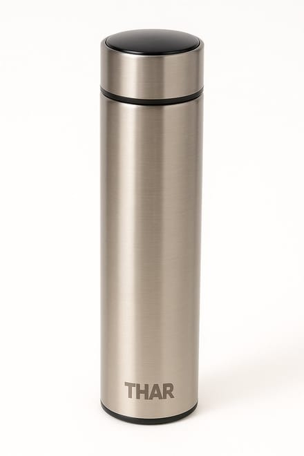 THAR Slimme Thermosfles 500ml – LCD Display & Dubbelwandig - RVS
