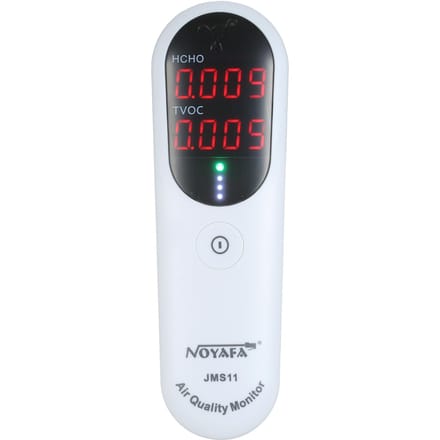 NOYAFA Draagbare formaldehydedetector Binnenluchtkwaliteitsmonitor HCHO- en TVOC-monitor met hoorbaar wit