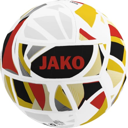 Jako Iconic Minibal - Wit / Zwart / Rood | Maat: 1