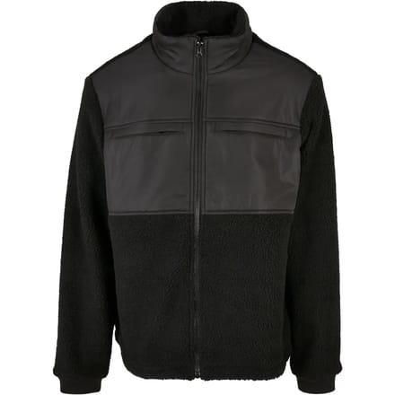 Urban Classics - Patched Sherpa Jacket - L - Zwart