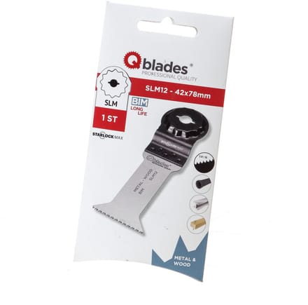 QBLADES STARLOCKMAX MULTIZAAGBLAD BI-METAAL 18TPI 42X78MM SLM12-1ST