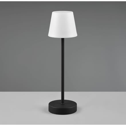 REALITY Martinez - Tafellamp - Zwart - SMD LED - Oplaadbaar - Dimbaar - RGB - IP44