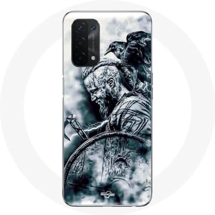 Oppo A54 5G hoesje Vikings Ragnar Lothbrok Shield Raven