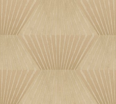 ART DECO BEHANG | Metallic Lijnenpatroon - goud geel - A.S. Création Titanium 3