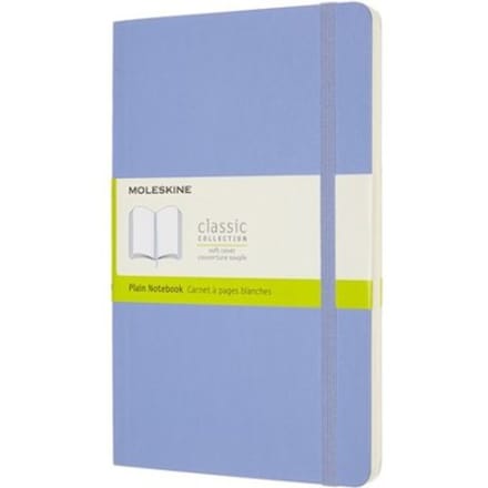 Moleskine Classic Notitieboek - Large - Softcover - Blanco - Hortensia Blauw