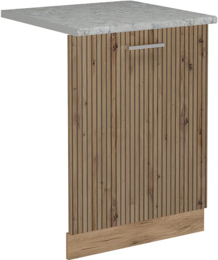 Vicco R-Line Vaatwasserfrontpaneel – 60 cm, WB Marmer Artisanaal eiken