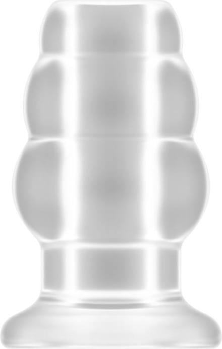 No.49 - Small Hollow Tunnel Butt Plug - 3 Inch - Translucent