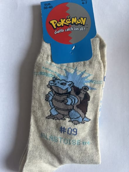 Pokémon Sokken -35/40- Blastoise - grijs