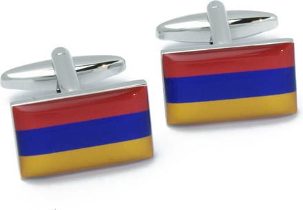 Manchetknopen - Armeense Vlag Armenie Rood Blauw Geel