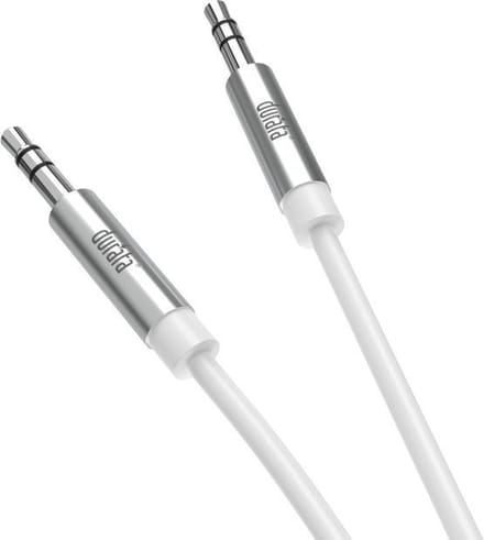 Durata - 3.5mm JACK - Male naar Male Aux Kabel (1.2m) - Audio Aux Kabel - White