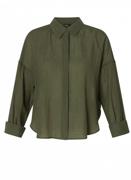 YEST CURVE YESTCurvegilda Tops - Army Green - maat 2(50)