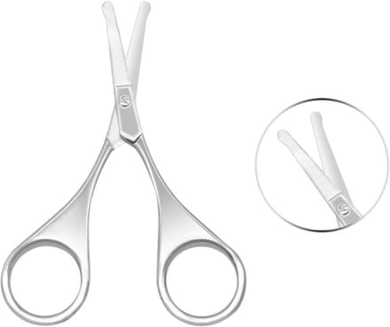 Afgeronde punt schaar voor neus en oor haar