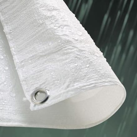 Wit Tarp - Afdekzeil Waterdicht - Bescherming Buiten - Scheur- en Slijtvast - 4 x 6 Meter - Wit