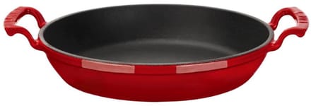 LAVA - Serveerpan / Hapjespan - Geëmailleerd Gietijzer - Ø 24 cm - 1.56 L - Rood