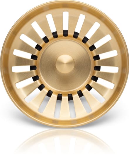 Waterval Premium Brushed Korfplug RVS - Inclusief 3 Pinnen - Goud - 79mm