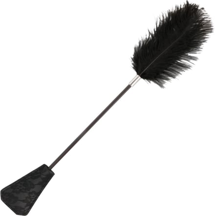 DARKNESS SENSATIONS | Darkness Feather Crop. Black 56cm
