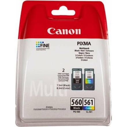 Canon Inktcartridge PG-560 / CL-561 Zwart + 3 kleuren Multipack