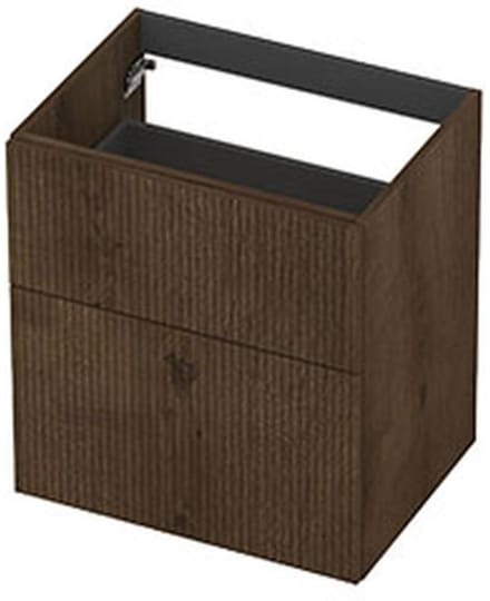 INK - Onderkast 2L A-sym Fin. Gefr. Tbv Greep - 600x450x650 Mm - Chocolate