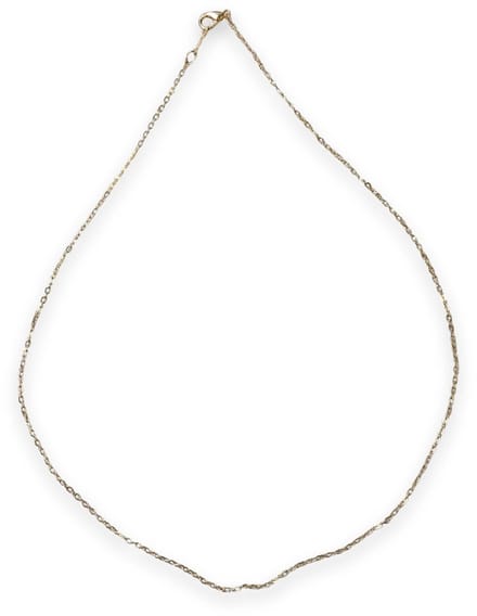 Ketting ankerschakel 1,8 mm 45 cm metaal goudkleur