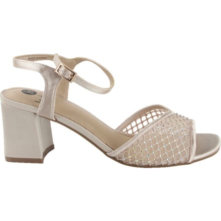 La Strada Sandaal Blokhak Champagne Mesh - Damesschoenen - Maat - 38